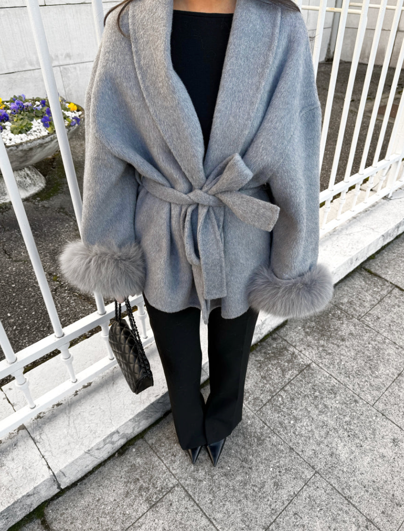 WOOLCOAT WITH FUR